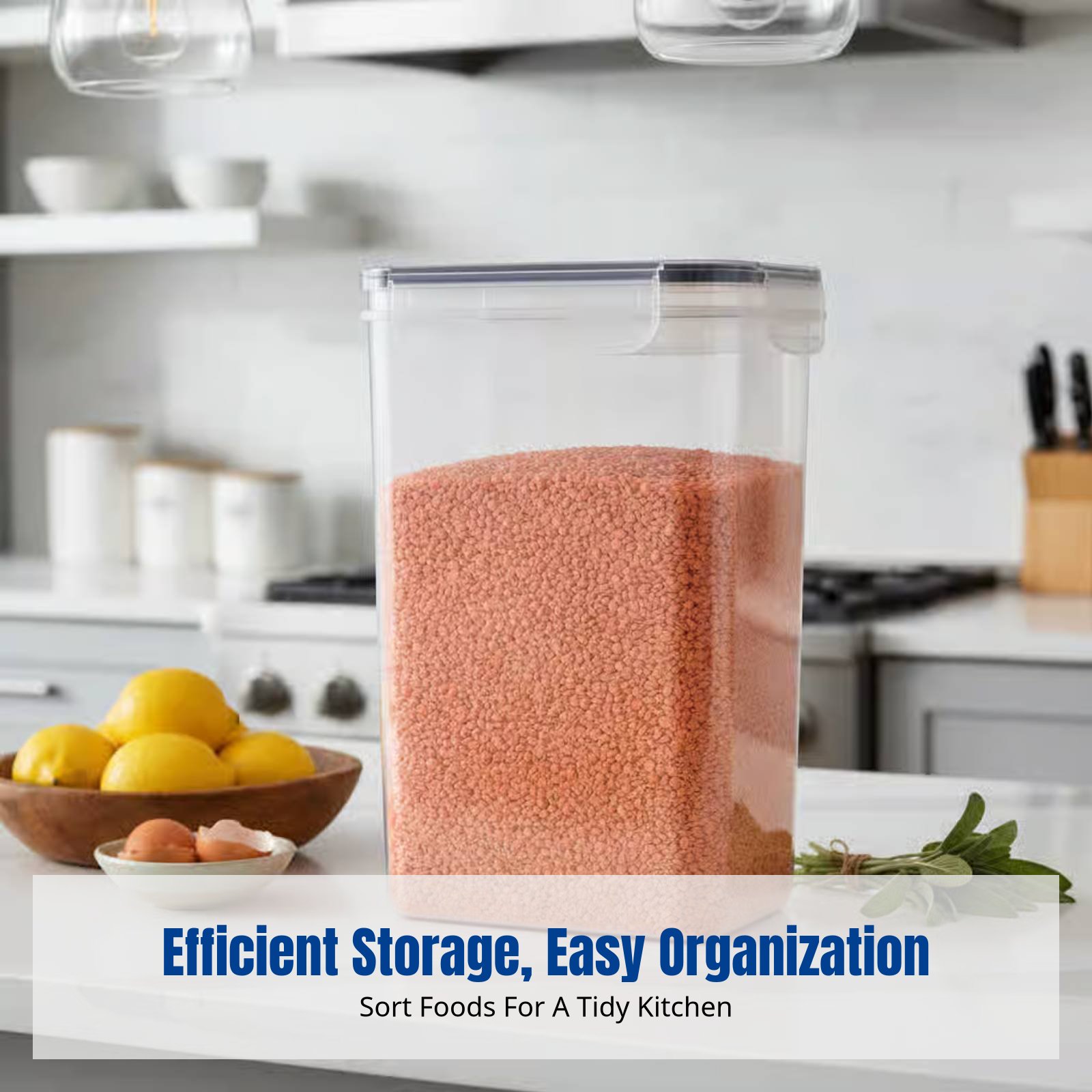Food Storage Plastic - ชุดภาชนะเก็บอาหารสุญญากาศ ความจุขนาดใหญ่ โปร่งใส วางซ้อนกันได้ สำหรับตู้เย็น จัดระเบียบห้องครัว