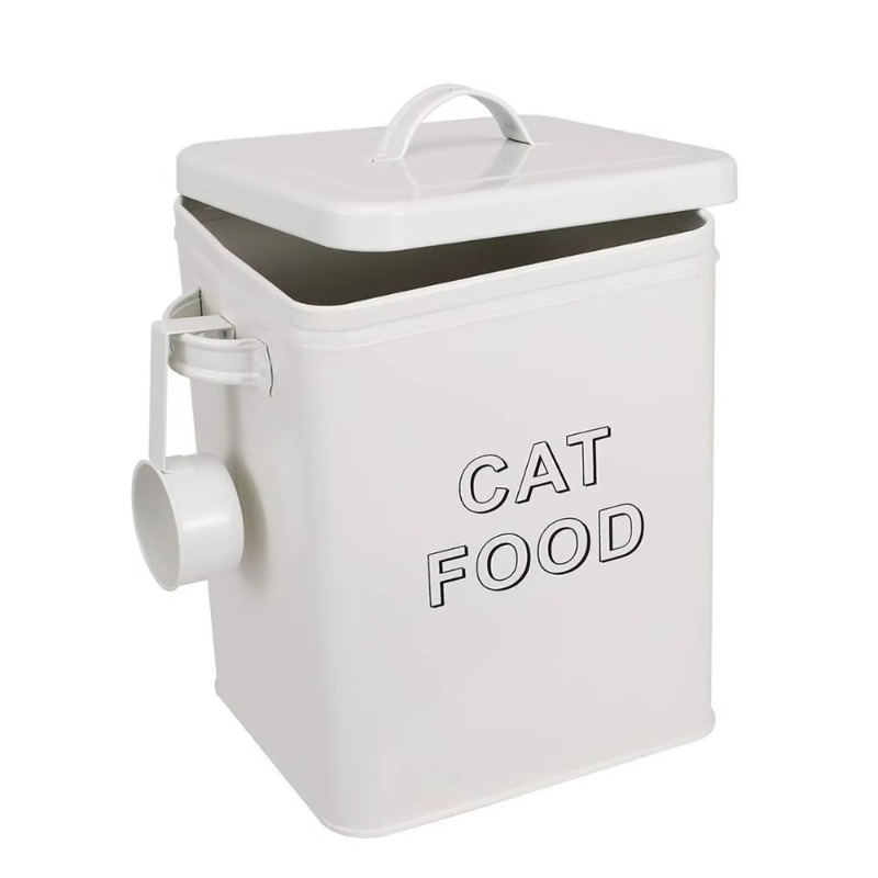 Food Storage For Dog - ถังเก็บอาหารสัตว์เลี้ยงและขนมสำหรับสุนัข พร้อมฝาปิดและที่ตักอาหาร