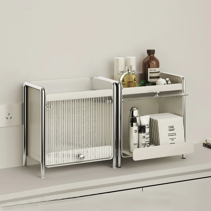 Food Storage In Cabinets - Desktop Organizer ตู้เก็บเครื่องสําอางค์กล่องเก็บแก้วกันฝุ่นชุดชากาแฟลิ้นชัก Rack Countertop Organizer