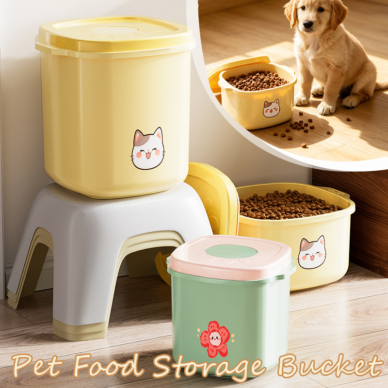 Food Storage For Dog - 1 ชิ้น 2.5/5/10L ถังเก็บอาหารสัตว์เลี้ยงแบบปิดผนึกสุญญากาศ ทนความชื้น ป้องกันเชื้อรา