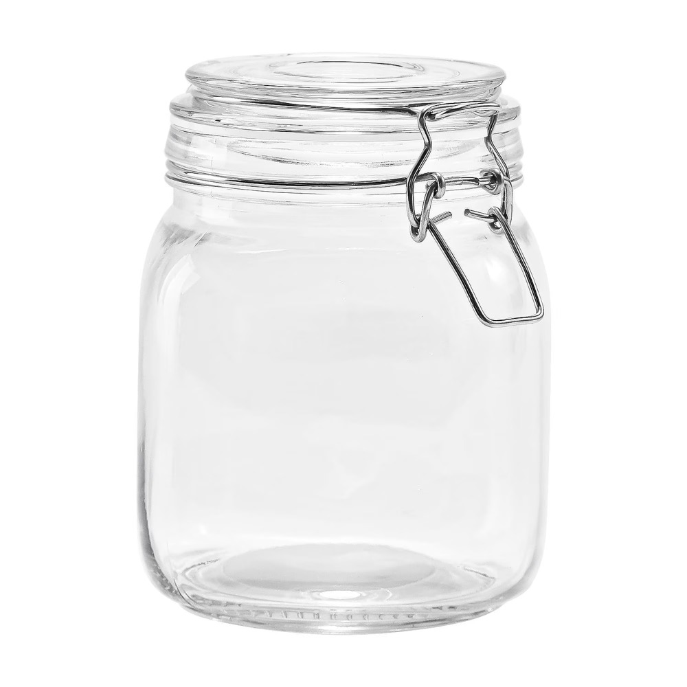 Food Storage Glass Containers - โหลแก้วเก็บอาหาร Mainstays ขนาด 38 ออนซ์ พร้อมฝาปิดล็อคแน่นสนิท