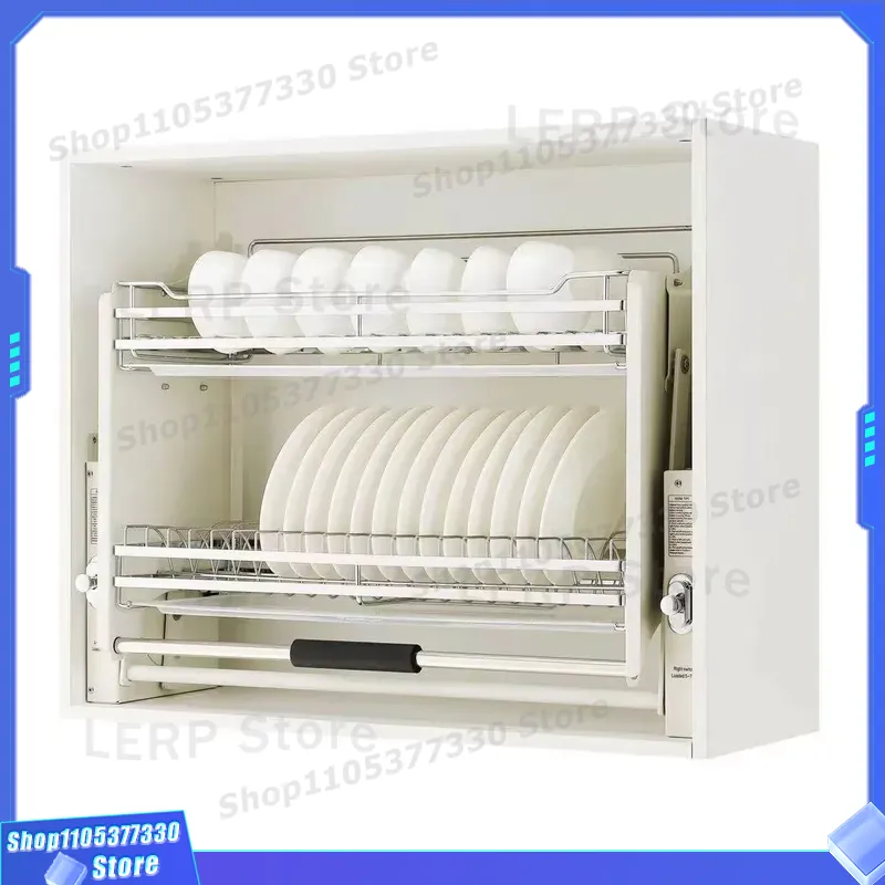 Food Storage Without Pantry - ตะกร้าเก็บของแบบดึงออกได้สำหรับตู้ครัวสแตนเลส ชั้นวางลวดแบบสองชั้นสำหรับจัดระเบียบลิ้นชักในห้องเก็บของสำหรับเครื่องเทศและอาหาร