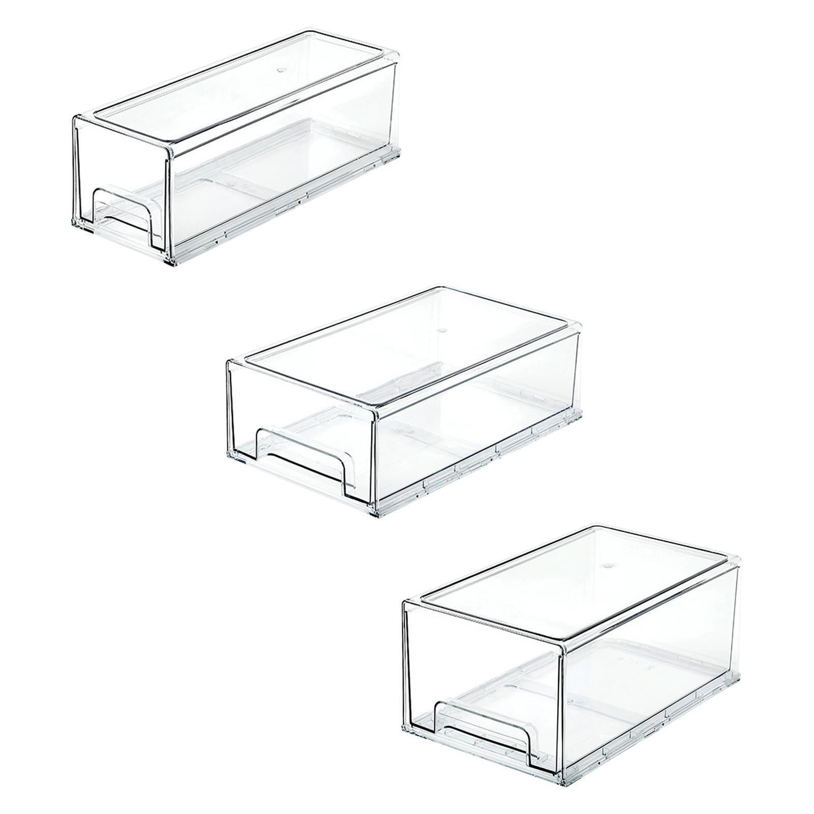 Food Storage Without Pantry - กล่องจัดระเบียบลิ้นชักตู้เย็นแบบดึงออกได้ สำหรับเก็บผักผลไม้