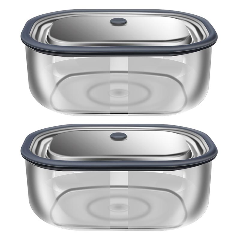 Food Storage Glass Containers - กล่องแก้วบอโรซิลิเกตทรงสี่เหลี่ยมผืนผ้าสูงสำหรับกล่องข้าวกลางวันเก็บความร้อนไมโครเวฟกล่องเก็บรักษากล่องอาหารกลางวันแบบปิดผนึกกรอบพร้อมฝาปิด