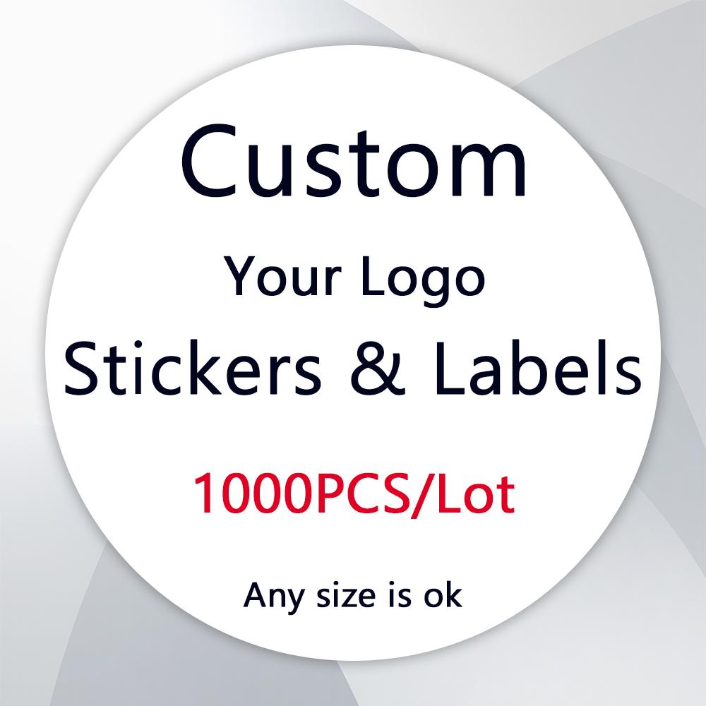 Food Storage Labels - 1000 ชิ้นสติกเกอร์ที่กําหนดเองปรับแต่งโลโก้ชื่อธุรกิจสติกเกอร์ขอบคุณส่วนบุคคลฉลากบรรจุภัณฑ์ออกแบบสติกเกอร์ของคุณเอง