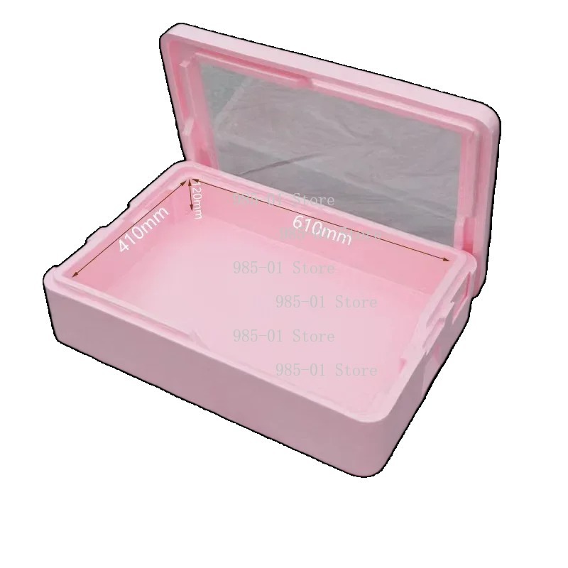 Food Storage In Cooler - กล่องเก็บความเย็นแบบพกพาพร้อมฉนวนโฟมและฝาใส - สำหรับเก็บแม่พิมพ์ทีรามิสุและภาชนะเก็บอาหารให้สดใหม่