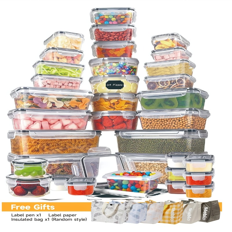Food Storage Labels - ชุดเก็บอาหารปลอดสาร BPA 48 ชิ้น – ภาชนะสุญญากาศ