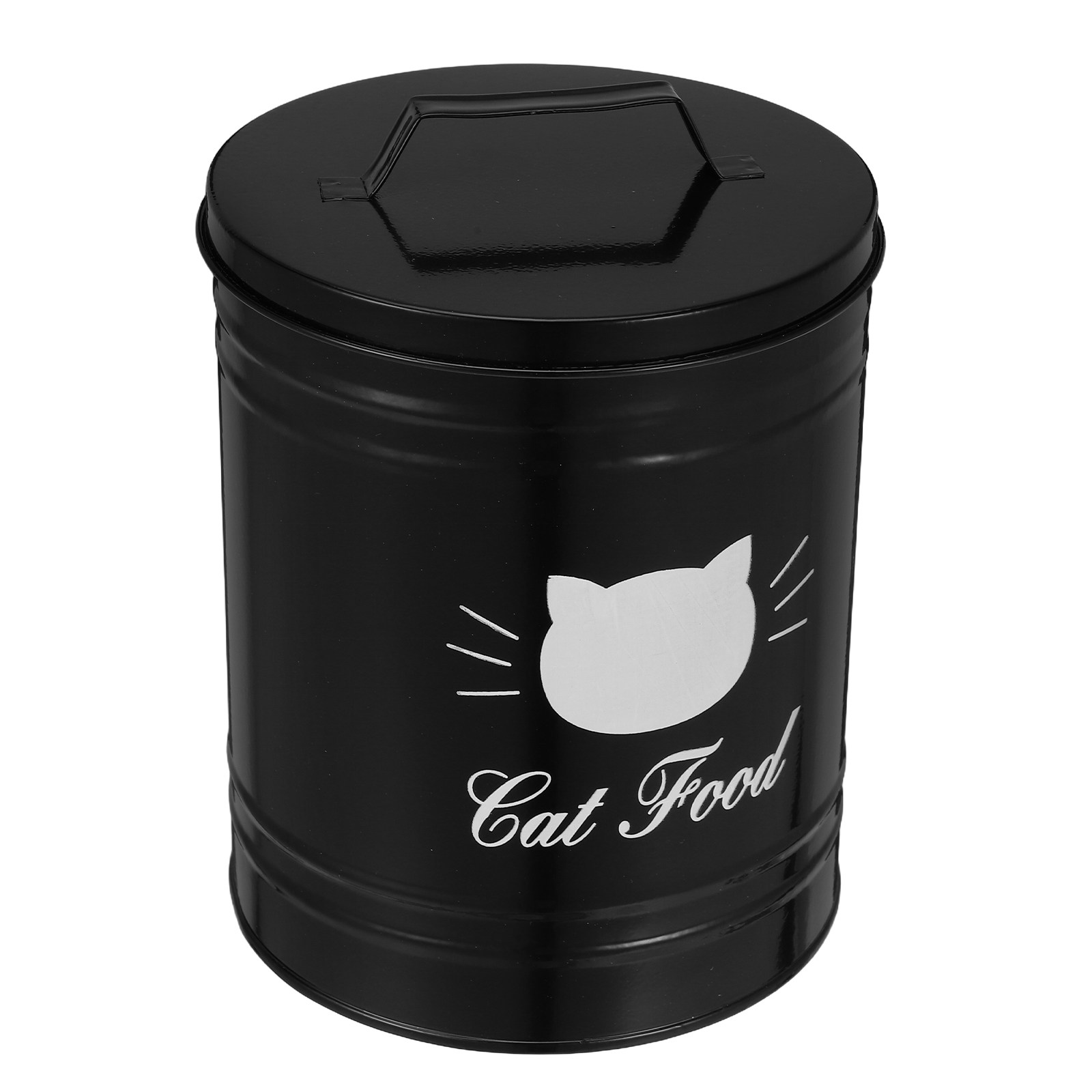 Food Storage For Dog - กล่องเก็บอาหารสัตว์เลี้ยงแบบเหล็ก ดีไซน์ปิดผนึกแน่นสนิท ภาชนะใส่ขนมสุนัข โถใส่อาหารแมว ป้องกันสนิม พื้นผิวเรียบ