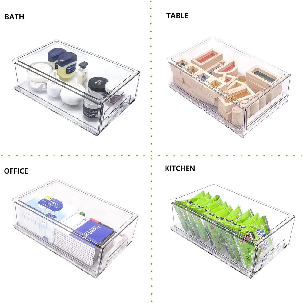 กล่องจัดระเบียบตู้เย็นแบบซ้อนไ - Food Storage Without Pantry บทวิจารณ์และราคา