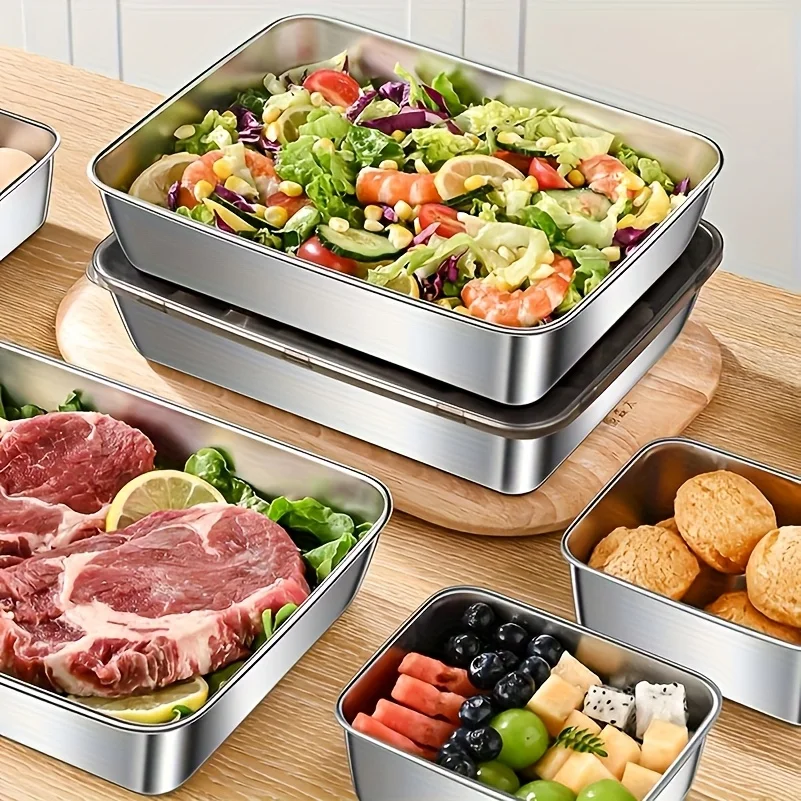 ชุดกล่องเก็บอาหารสแตนเลส 5 ชิ้ - Food Storage Home บทวิจารณ์และราคา