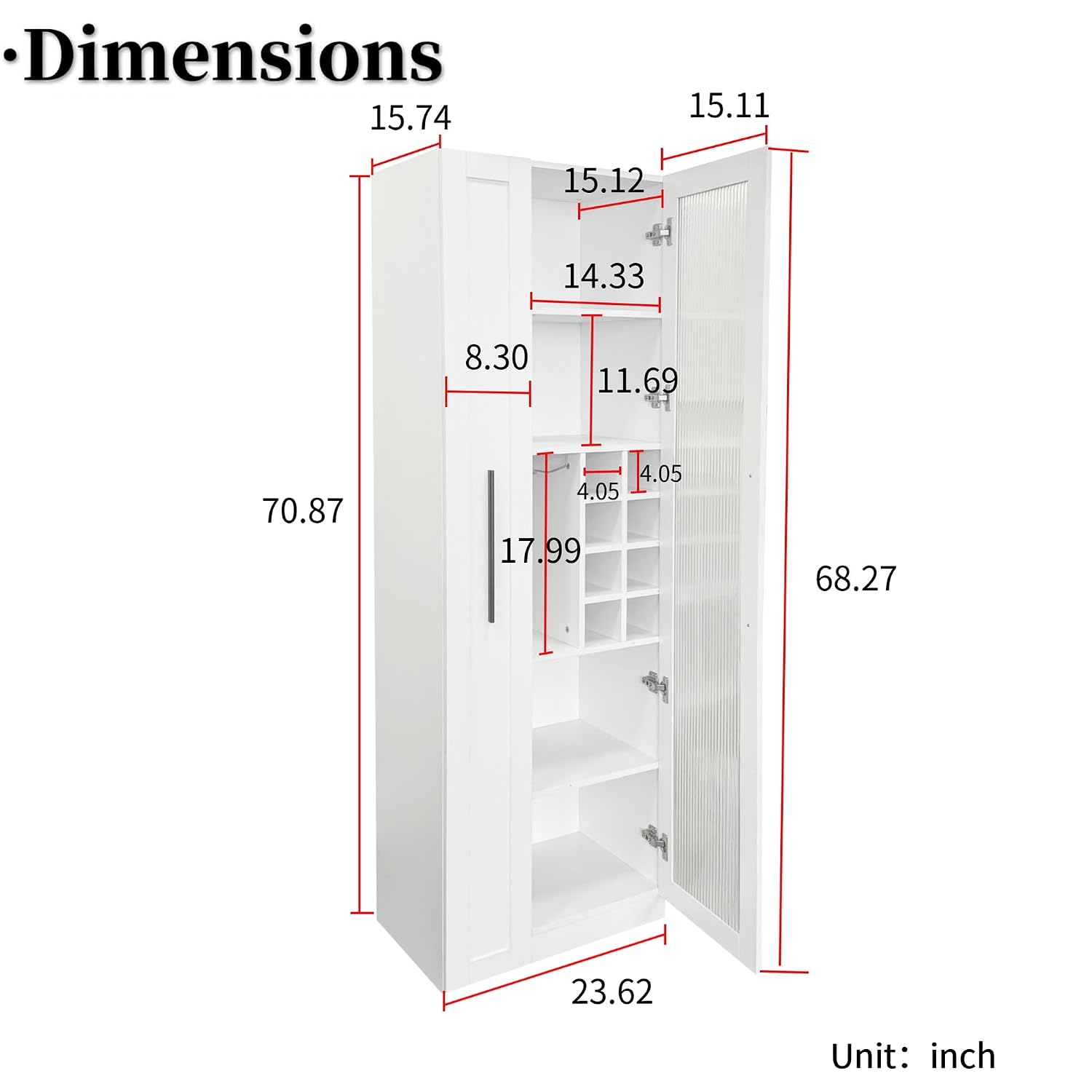 ตู้เก็บของในครัวสีขาวขนาด 71 น - Food Storage Without Pantry บทวิจารณ์และราคา