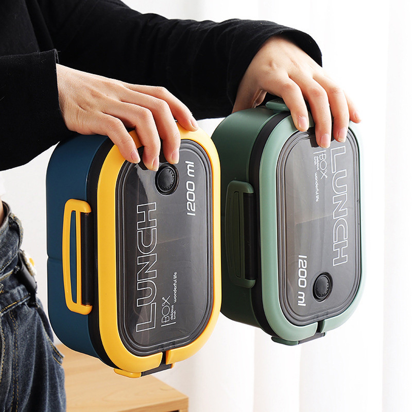 กล่องอาหารกลางวันสองชั้นแบบปิด - Food Storage Not Plastic บทวิจารณ์และราคา