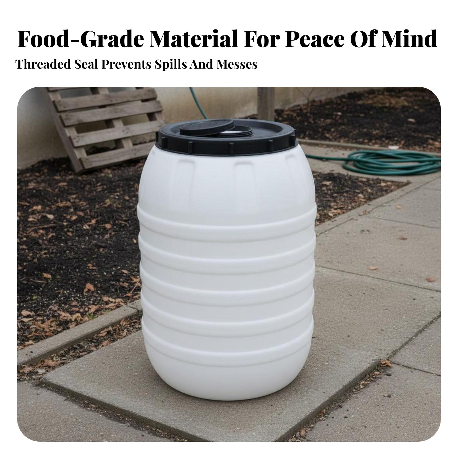ถังพลาสติกเกรดอาหาร ฝาปิดสนิท  - Food Storage Plastic บทวิจารณ์และราคา