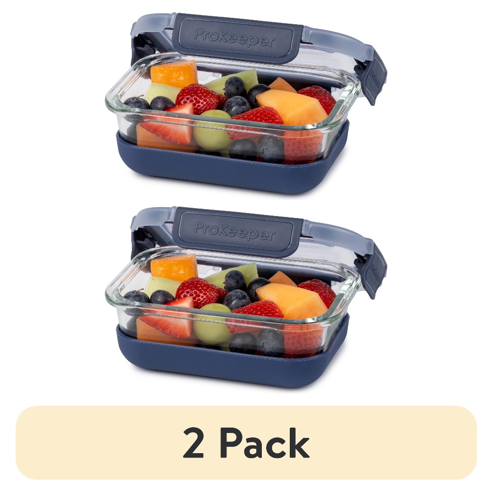 ชุดภาชนะเก็บอาหารแก้ว 2 ชิ้น ข - Food Storage Glass Containers บทวิจารณ์และราคา