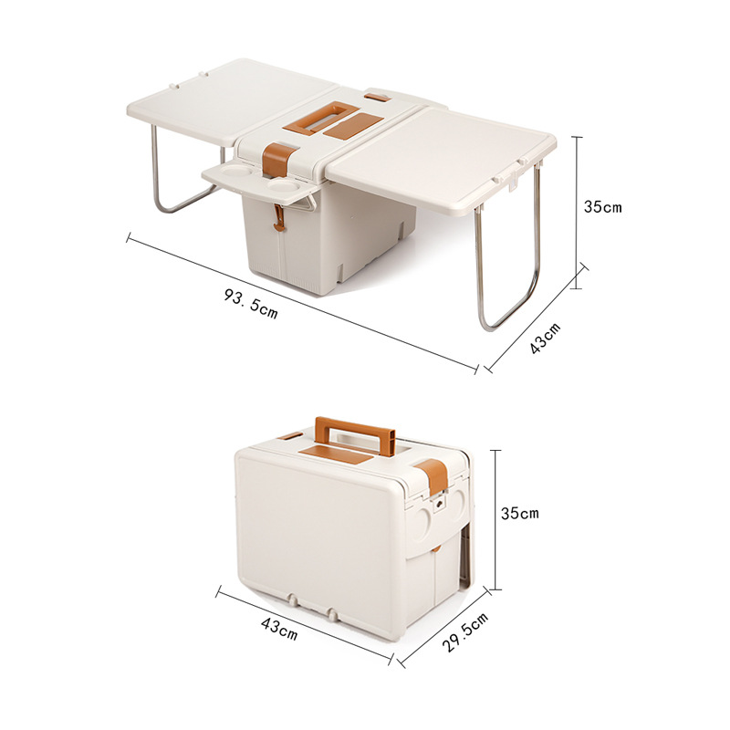 โต๊ะพับได้ 2-in-1 พร้อมกล่องเก - Food Storage Not Plastic บทวิจารณ์และราคา