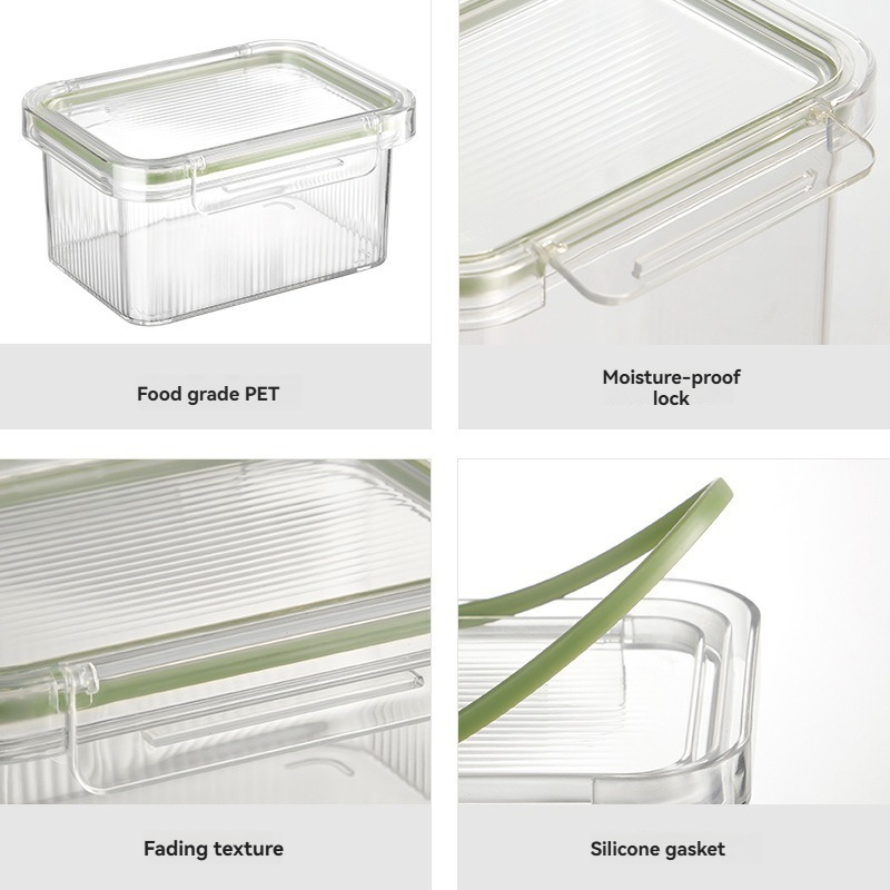 ภาชนะเก็บสี่เหลี่ยม 1 ชิ้นสําห - Food Storage Not Plastic บทวิจารณ์และราคา