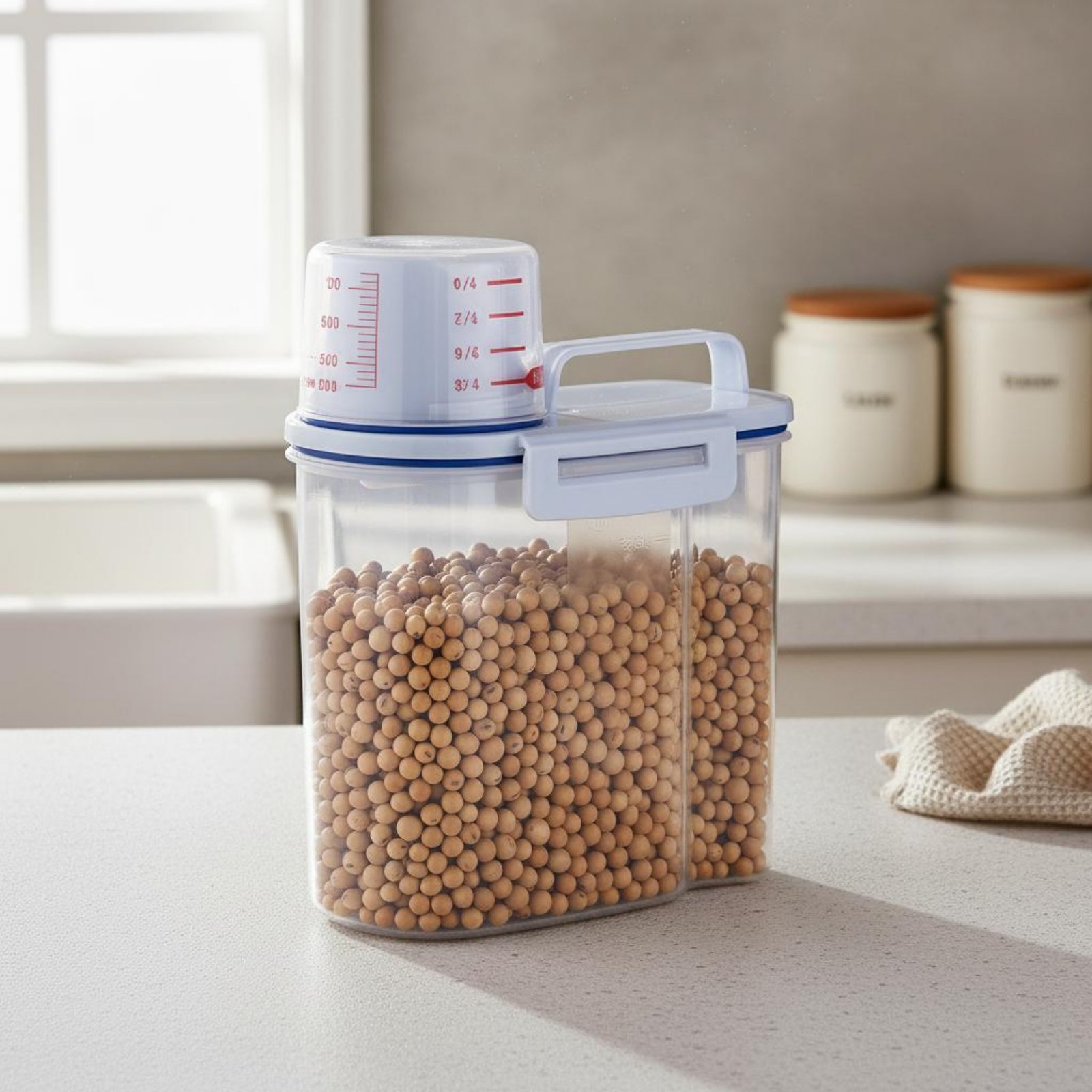 ภาชนะเก็บข้าวสาร กล่องจ่ายข้าว - Food Storage And Organizer บทวิจารณ์และราคา