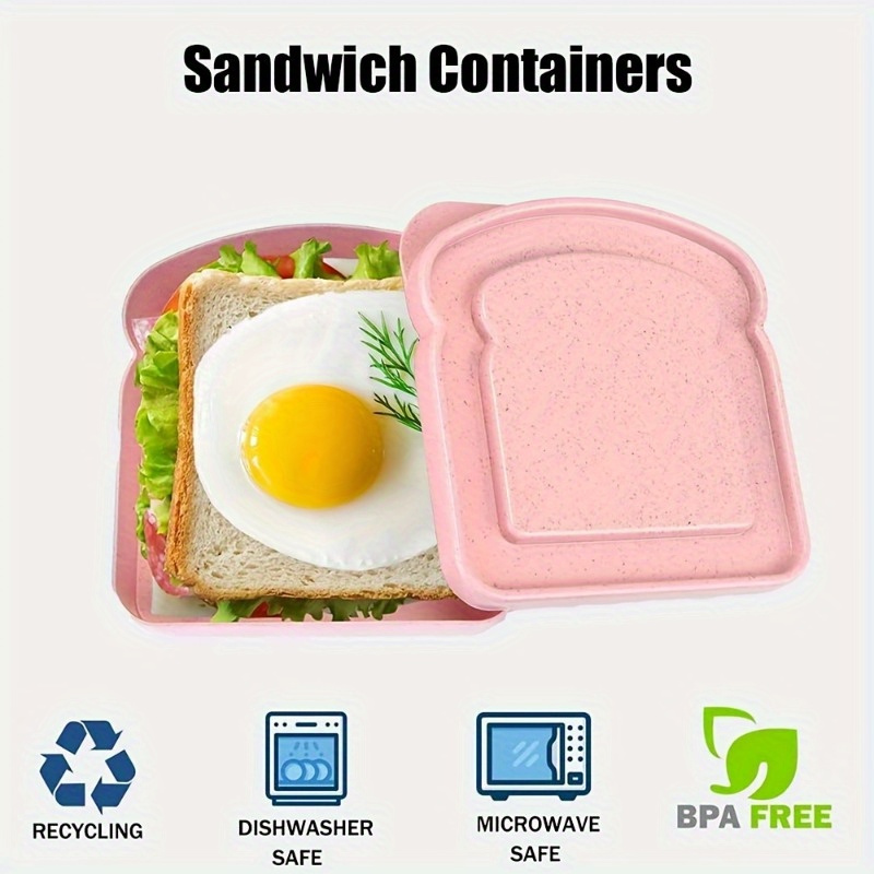 กล่องเบนโตะ 1 ชิ้น, ภาชนะแซนวิ - Food Storage Box Plastic บทวิจารณ์และราคา