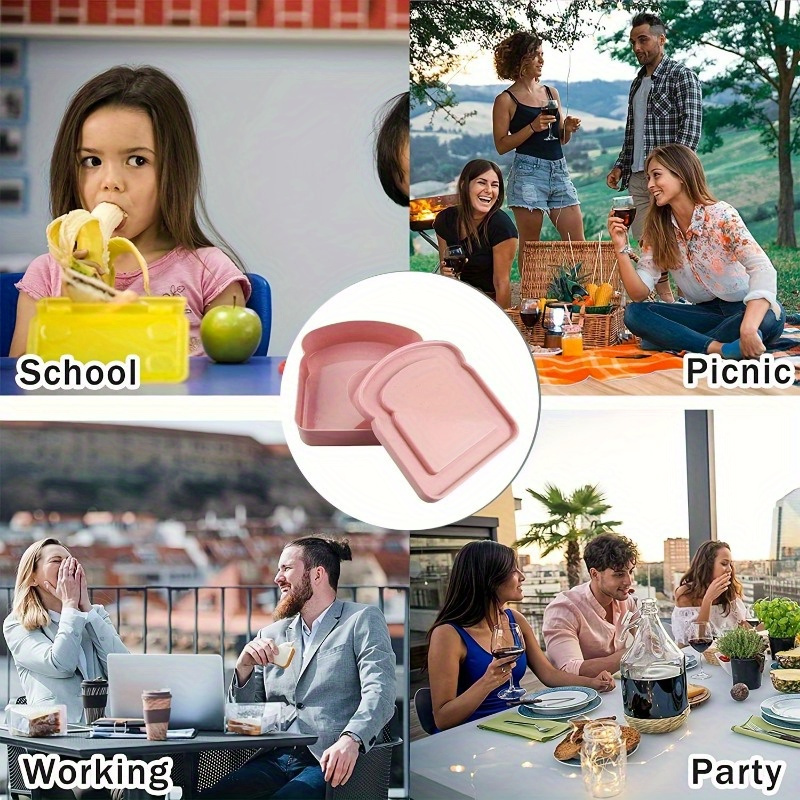 กล่องเบนโตะ 1 ชิ้น, ภาชนะแซนวิ - Food Storage Box Plastic บทวิจารณ์และราคา