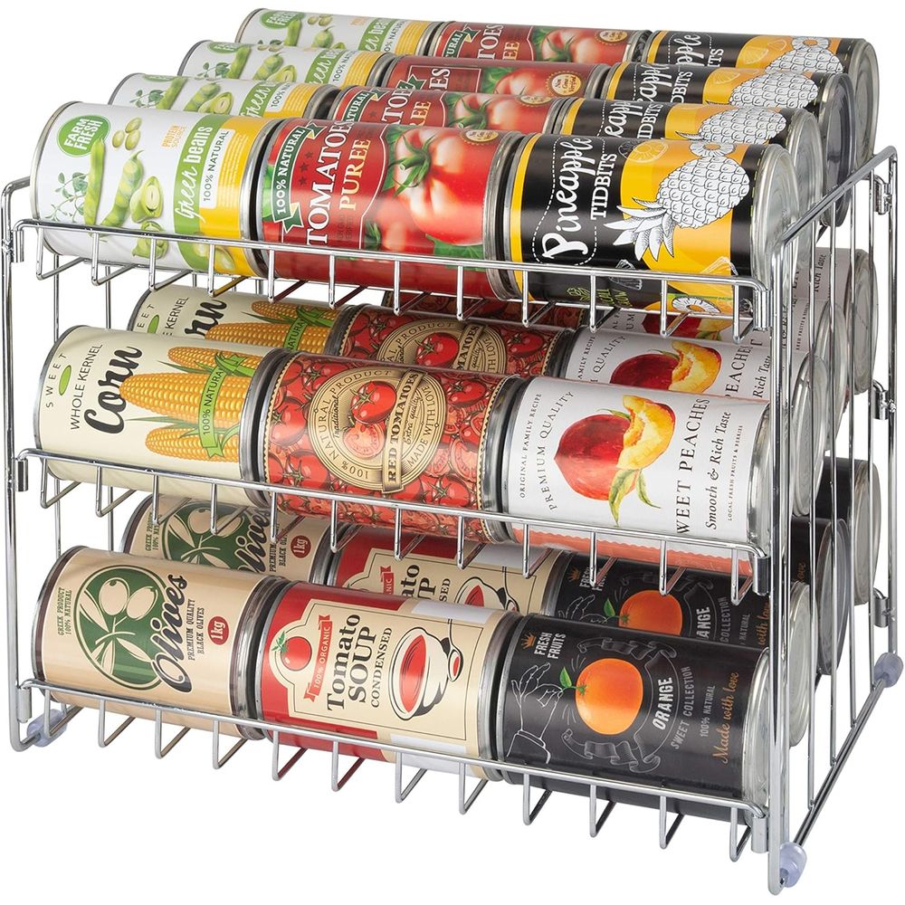 ที่จัดกระป๋อง 3 ชั้น |   ชั้นว - Food Storage In Cabinets บทวิจารณ์และราคา
