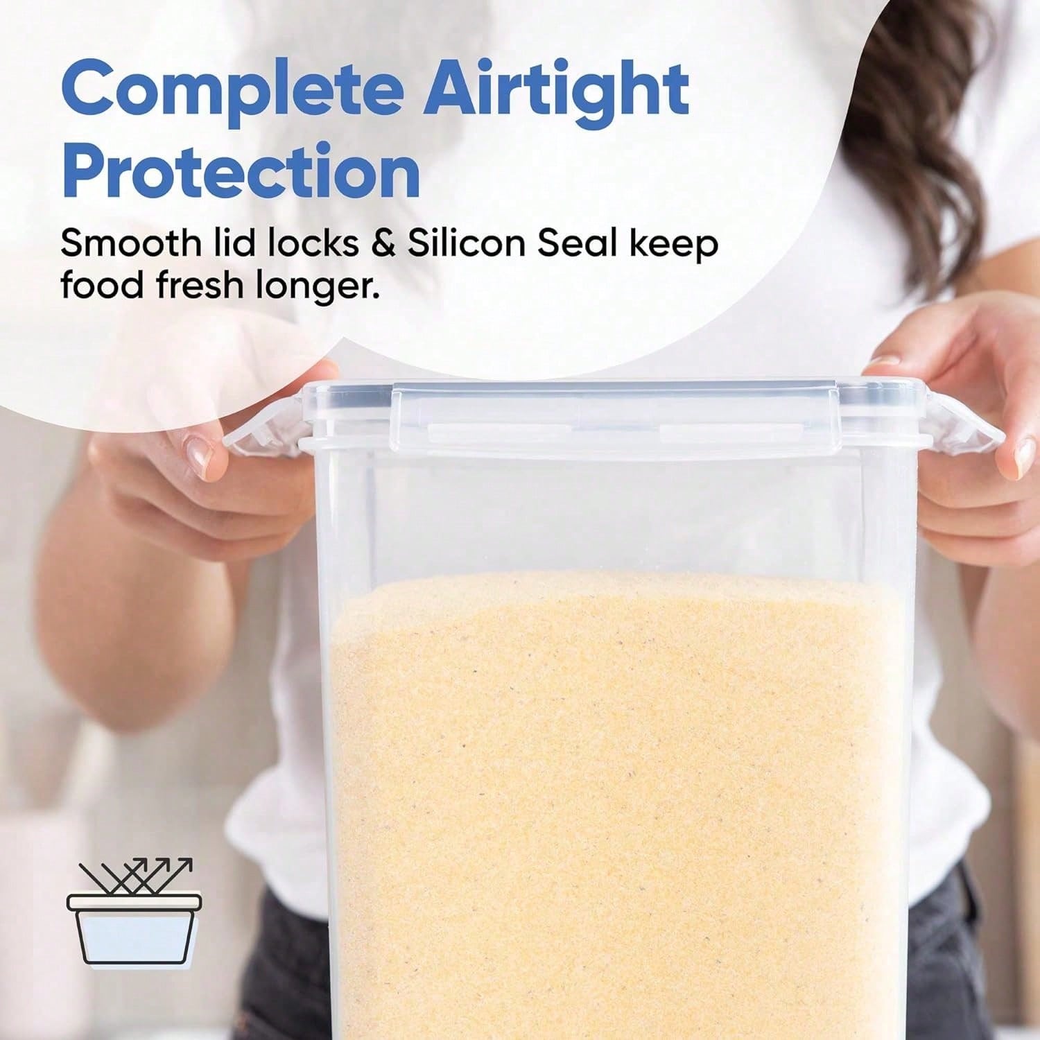 ภาชนะเก็บแป้งและน้ำตาลขนาดใหญ่ - Food Storage Labels บทวิจารณ์และราคา