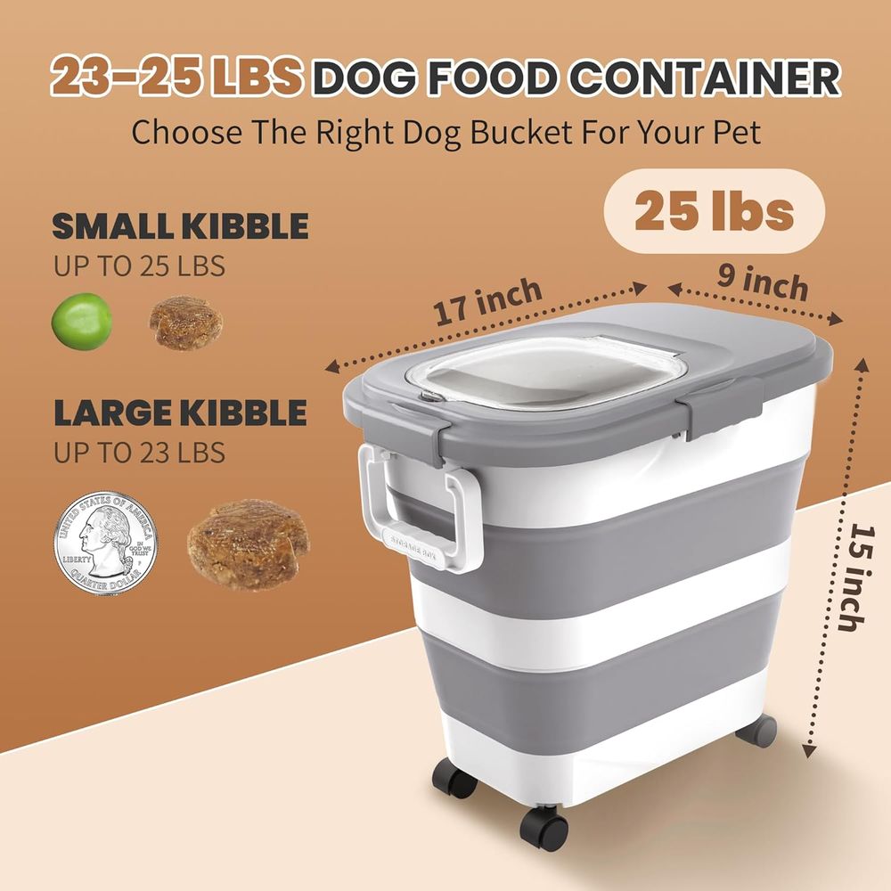 ภาชนะเก็บอาหารสุนัขแบบปิดสนิท, - Food Storage For Dog บทวิจารณ์และราคา