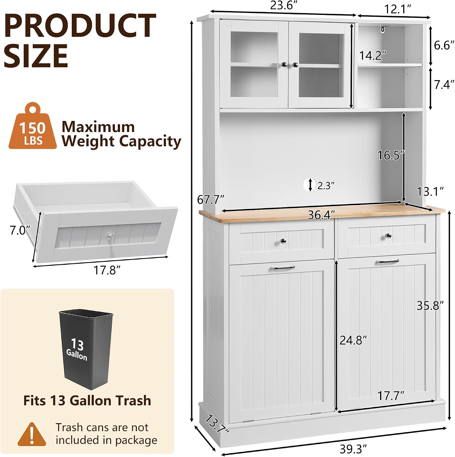 ตู้เก็บของในครัว ตู้ไม้แบบตั้ง - Food Storage Without Pantry บทวิจารณ์และราคา