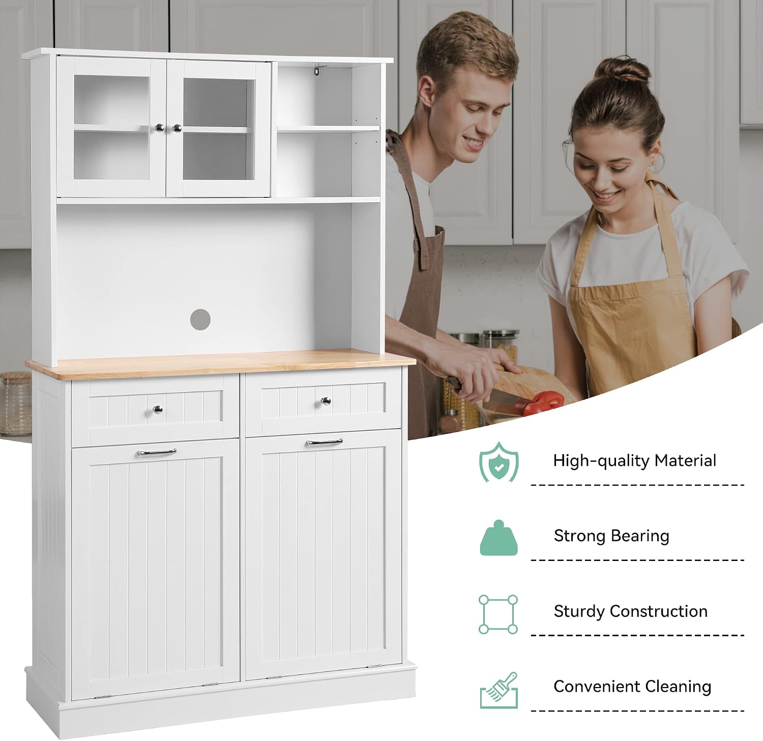 ตู้เก็บของในครัว ตู้ไม้แบบตั้ง - Food Storage Without Pantry บทวิจารณ์และราคา