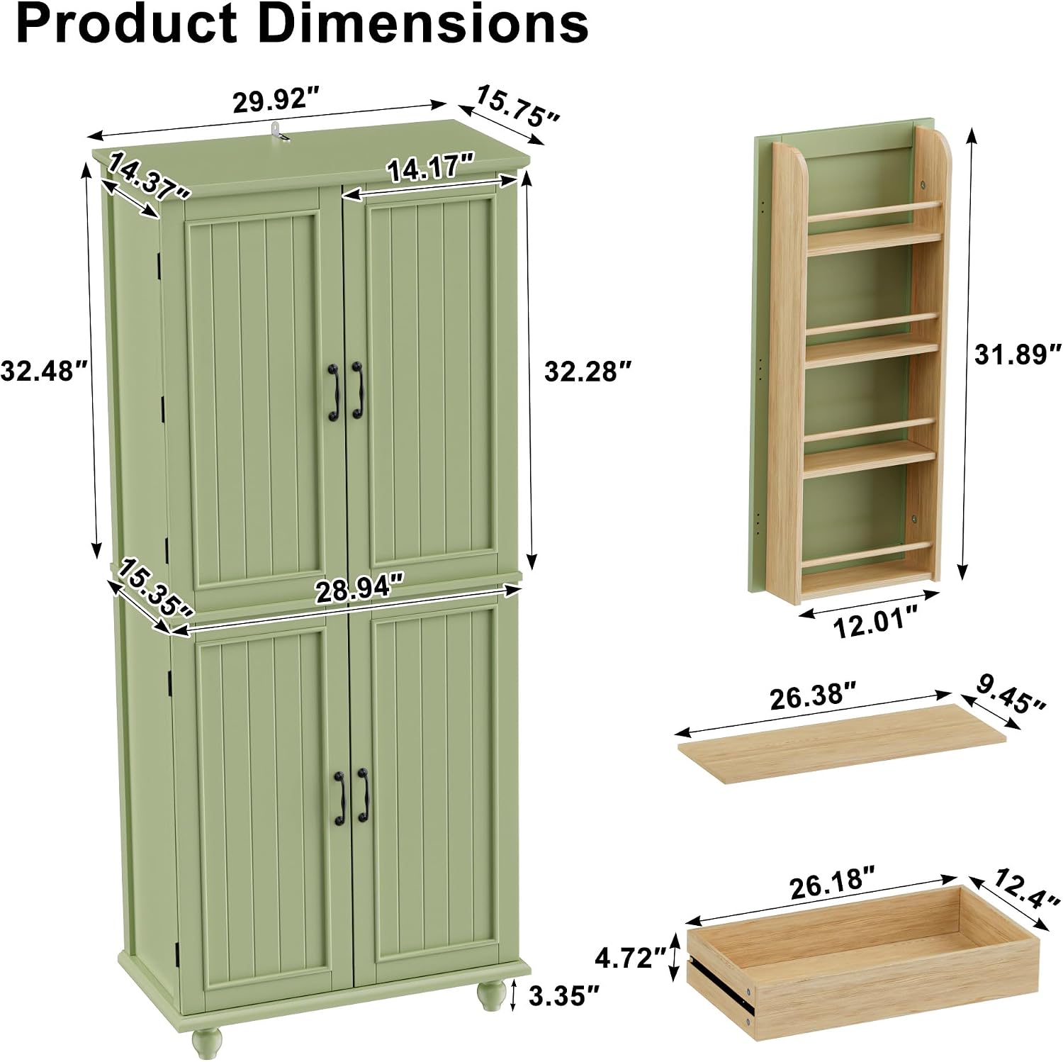 ตู้เก็บของในครัวสไตล์ฟาร์มเฮาส - Food Storage Without Pantry บทวิจารณ์และราคา