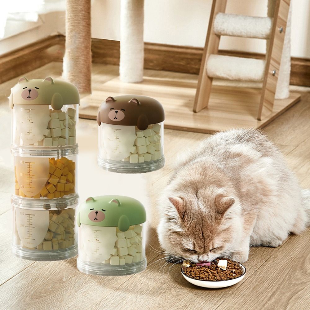 กล่องใส่อาหารแมวพลาสติกหลายชั้ - Food Storage For Dog บทวิจารณ์และราคา