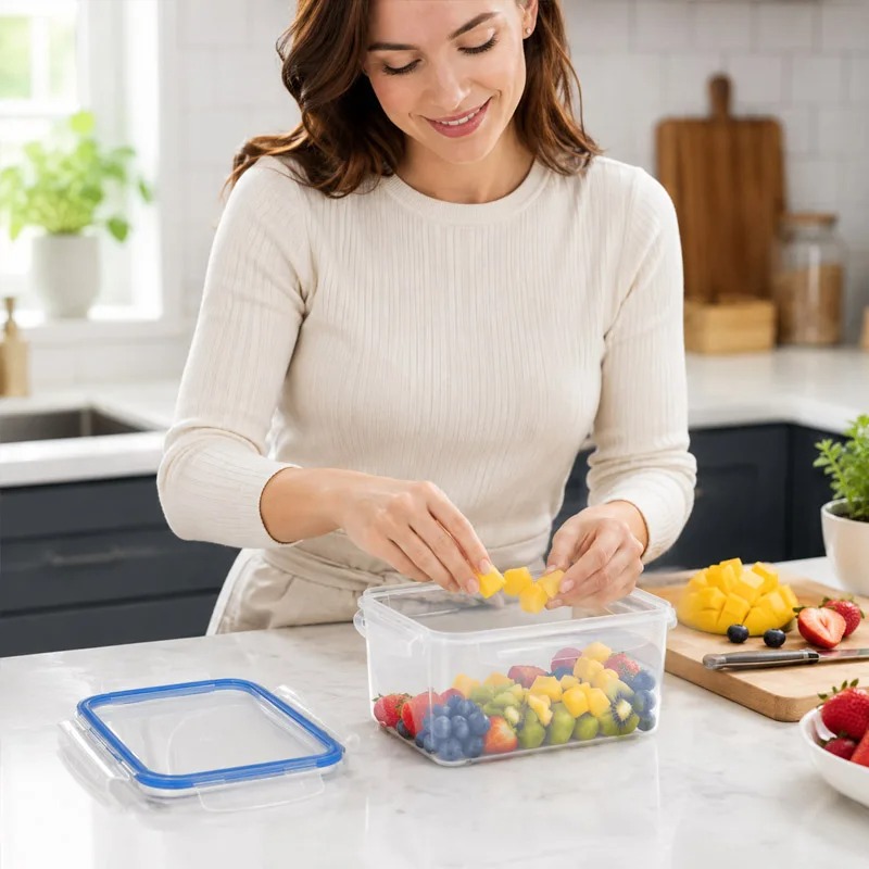 กล่องเก็บอาหารในตู้เย็น 4 ขนาด - Food Storage Box Plastic บทวิจารณ์และราคา