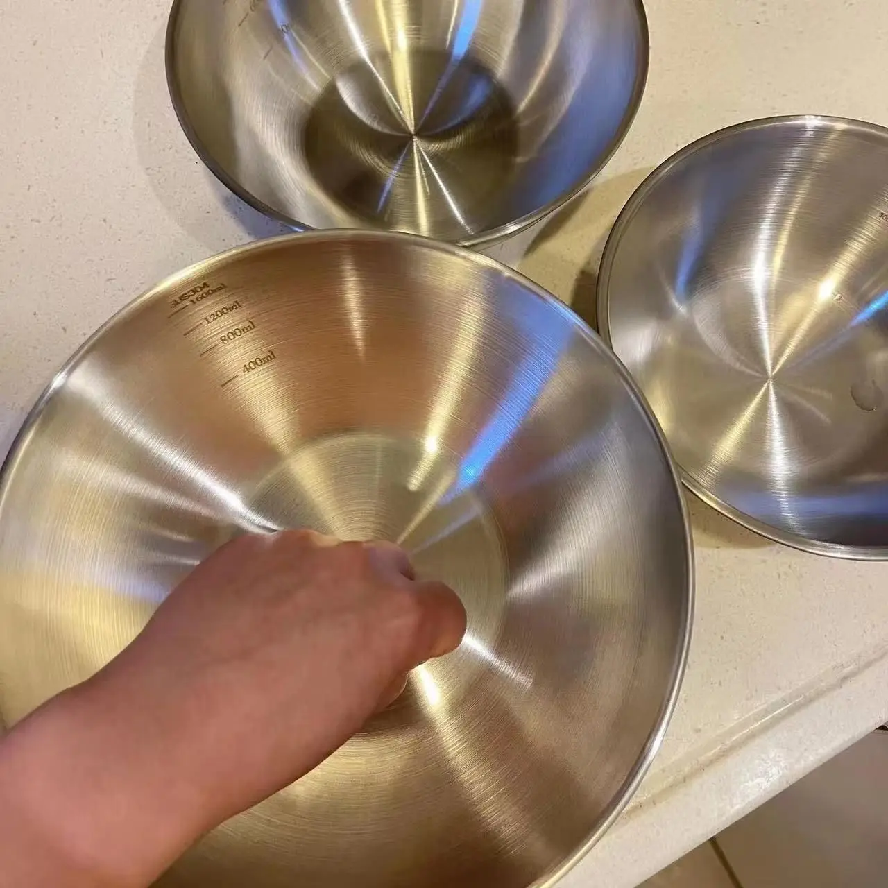 ชุดชามสแตนเลส 1-3 ใบ พร้อมสเกล - Food Storage Bowls บทวิจารณ์และราคา