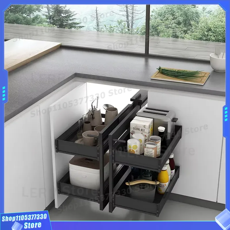 ตะกร้าลิ้นชักเก็บของในครัวแบบด - Food Storage Without Pantry บทวิจารณ์และราคา