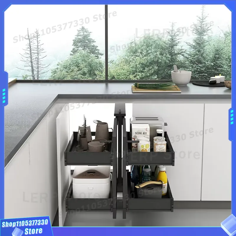 ตะกร้าลิ้นชักเก็บของในครัวแบบด - Food Storage Without Pantry บทวิจารณ์และราคา