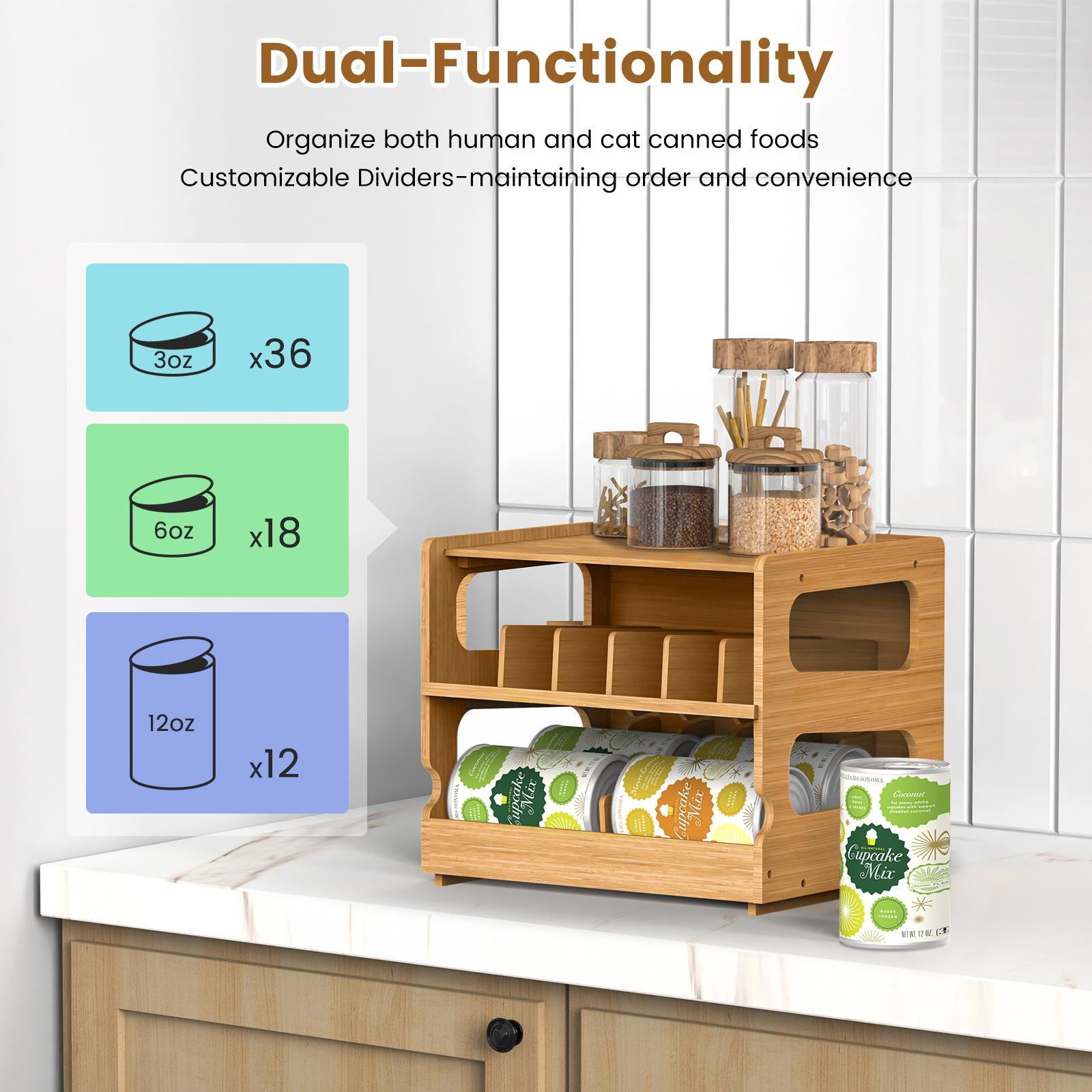 ชั้นวางของแบบซ้อนได้ 2 ชั้น ทำ - Food Storage Without Pantry บทวิจารณ์และราคา