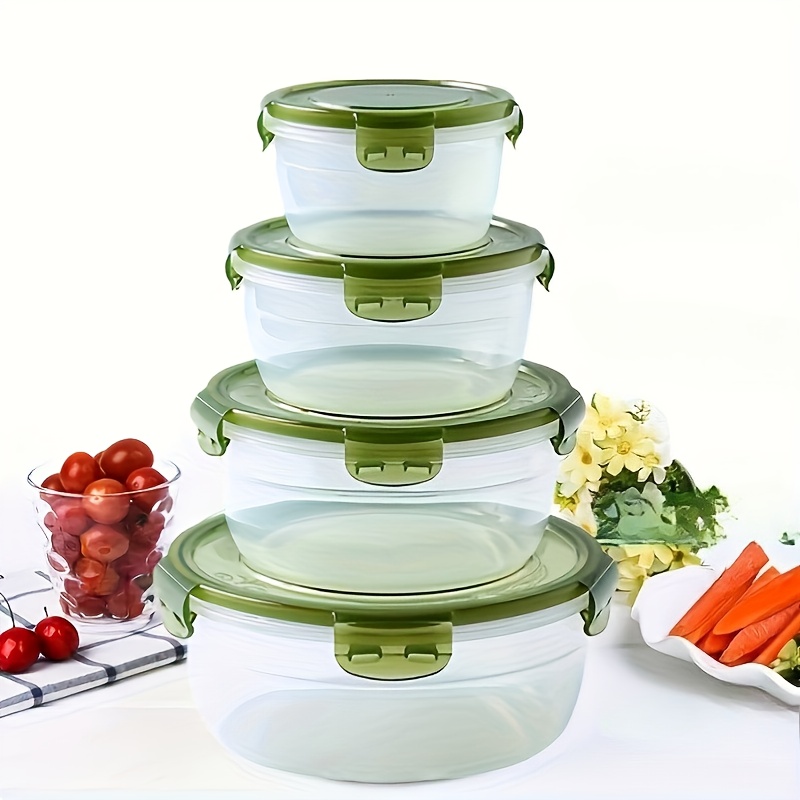 ภาชนะเก็บอาหารพลาสติก 4 ชิ้น ก - Food Storage Box Plastic บทวิจารณ์และราคา