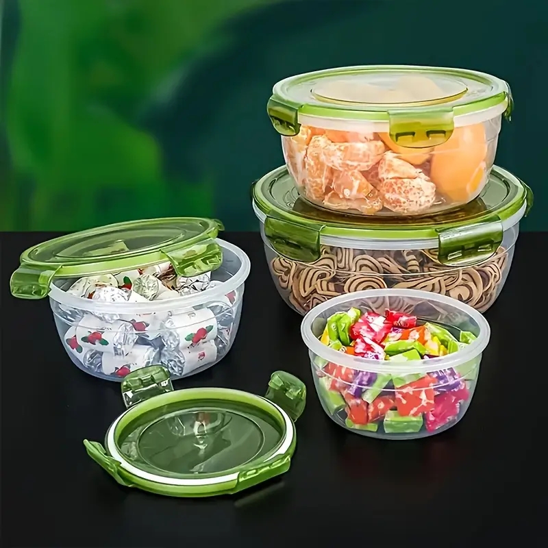 ภาชนะเก็บอาหารพลาสติก 4 ชิ้น ก - Food Storage Box Plastic บทวิจารณ์และราคา