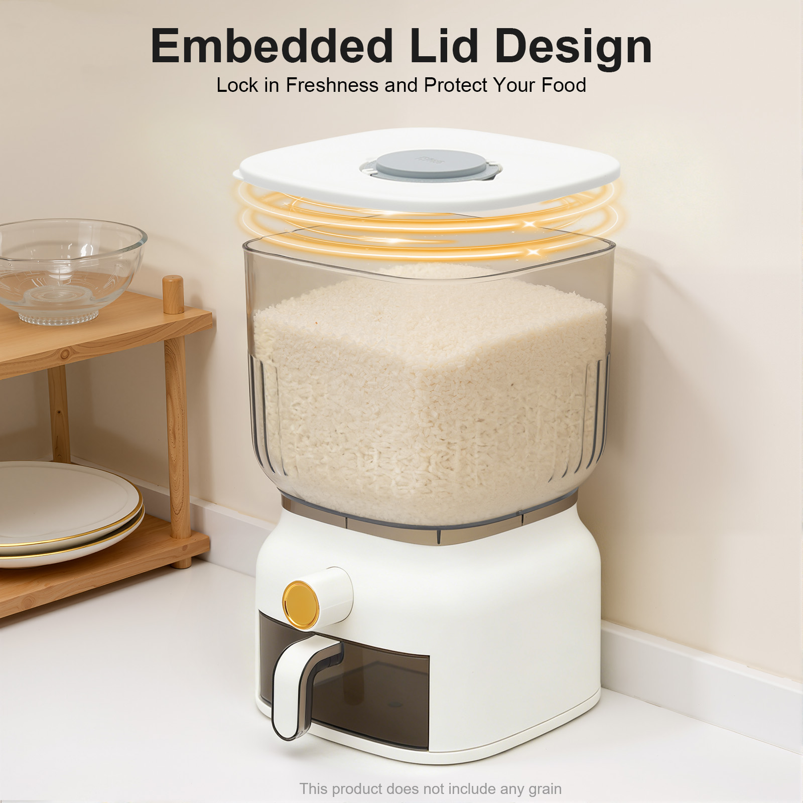 ภาชนะเก็บอาหารทรงสี่เหลี่ยม วั - Food Storage Without Pantry บทวิจารณ์และราคา