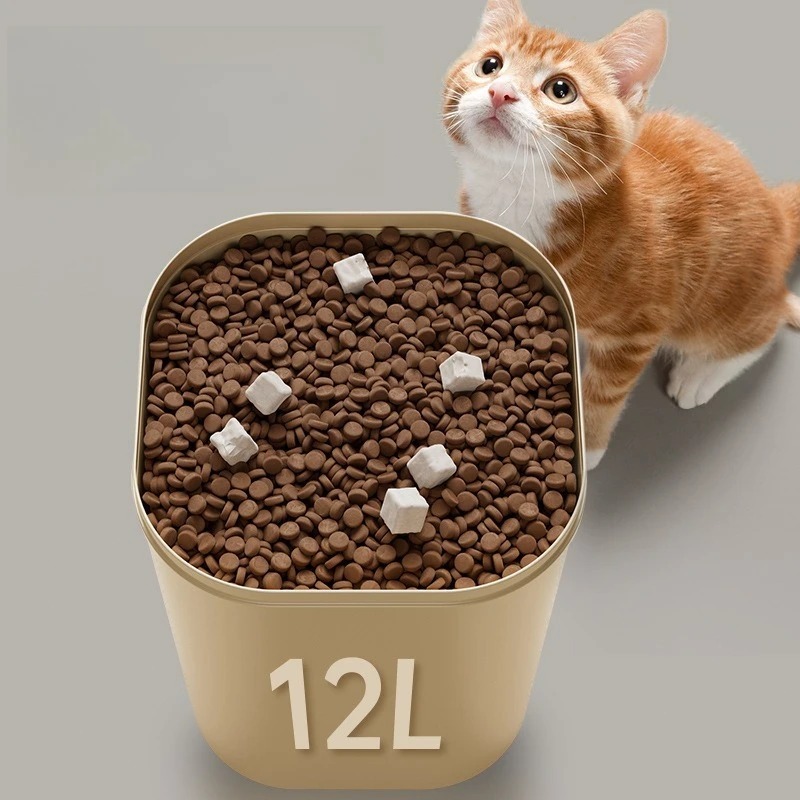 ถังเก็บอาหารสัตว์เลี้ยงแบบสุญญ - Food Storage For Dog บทวิจารณ์และราคา