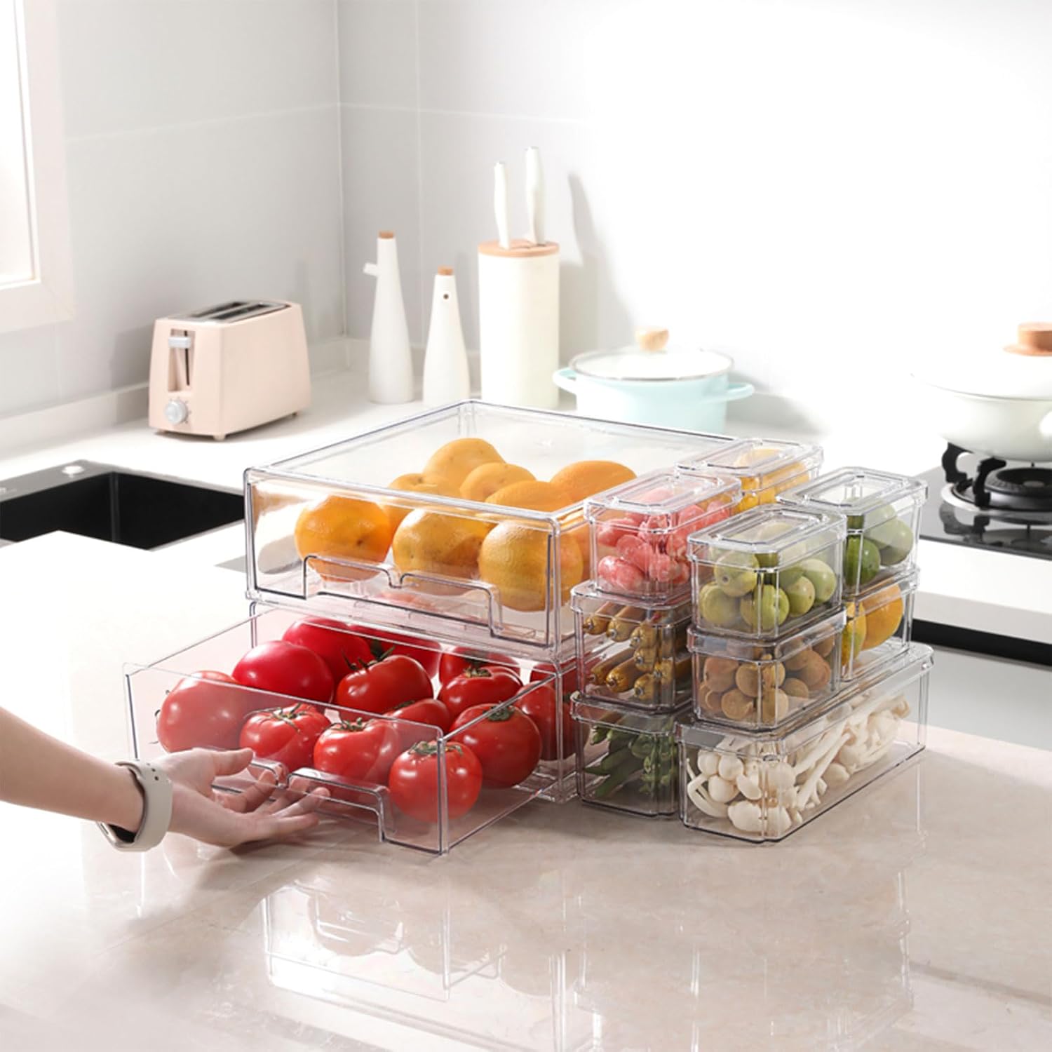 กล่องจัดระเบียบตู้เย็น 10/14 ช - Food Storage Without Pantry บทวิจารณ์และราคา