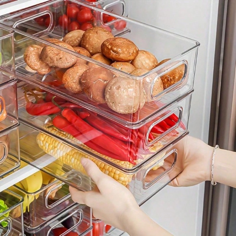 ชุดกล่องเก็บผลไม้พลาสติก 6 ชิ้ - Food Storage In Cabinets บทวิจารณ์และราคา