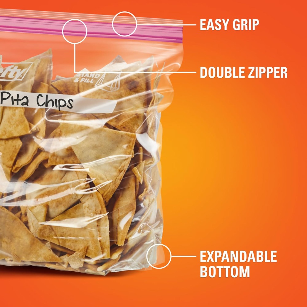 ถุงพลาสติกแบบกดปิด ขนาดแกลลอน  - Food Storage Reusable Bags บทวิจารณ์และราคา