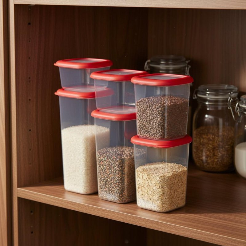 ชุดกล่องถนอมอาหารสุญญากาศ 6 ชิ - Food Storage Plastic บทวิจารณ์และราคา