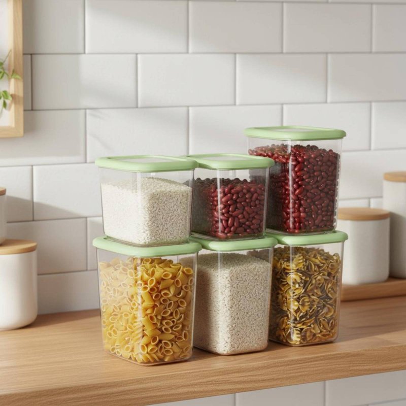 ชุดกล่องถนอมอาหารสุญญากาศ 6 ชิ - Food Storage Plastic บทวิจารณ์และราคา
