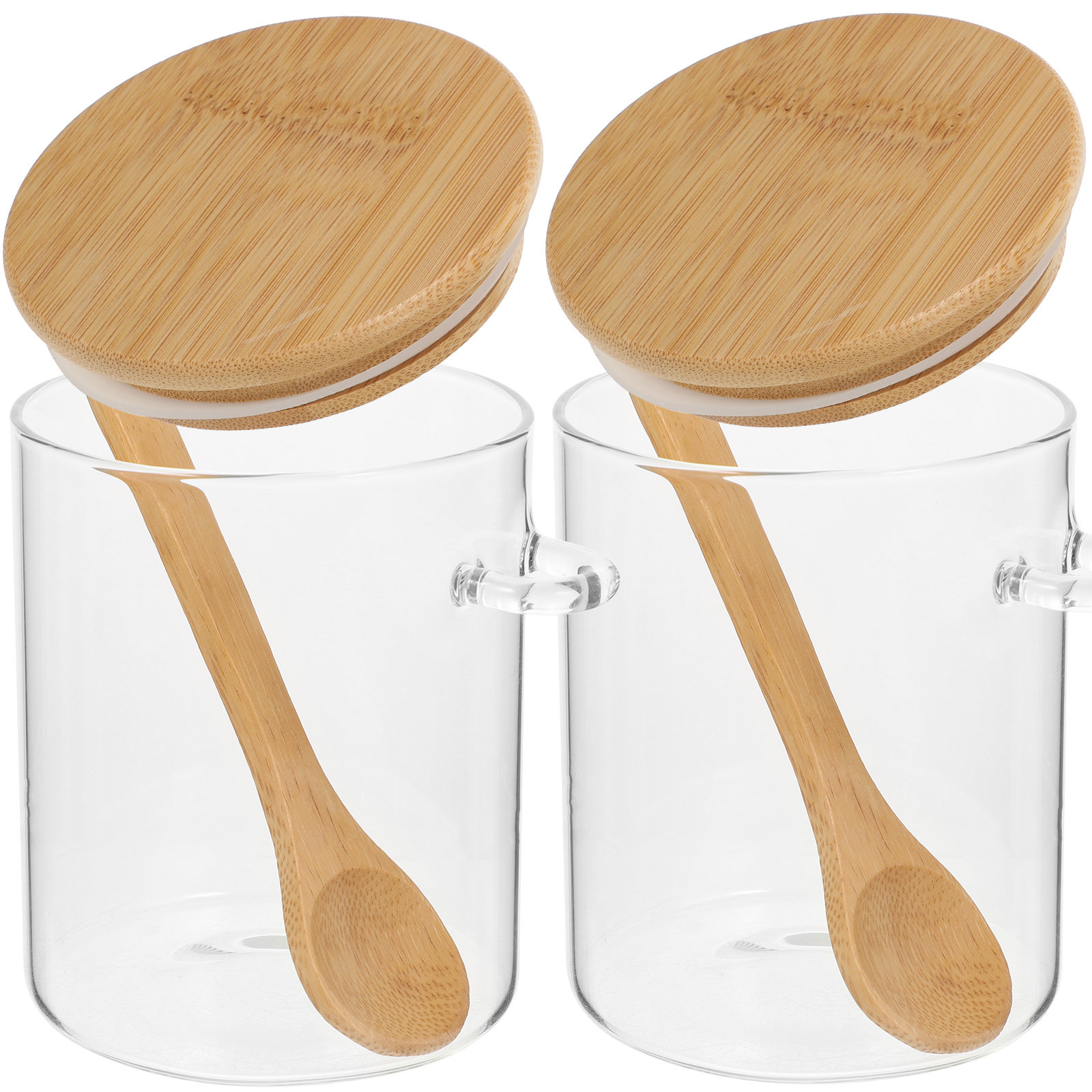 2 ชิ้น ภาชนะเก็บแป้งน้ำตาล โถใ - Food Storage Glass Containers บทวิจารณ์และราคา