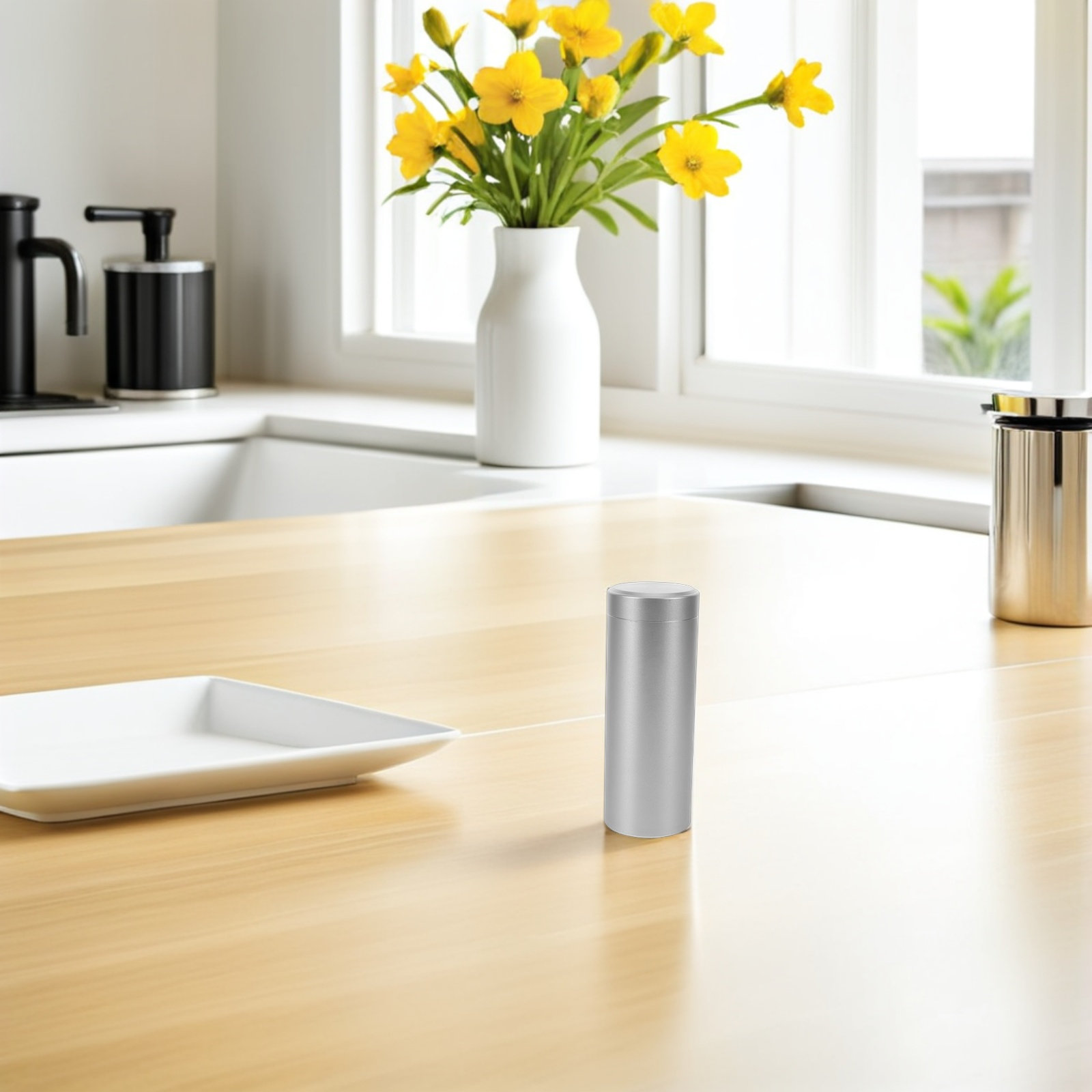 กระป๋องเก็บชาทรงกลมทำจากอะลูมิ - Food Storage Box Plastic บทวิจารณ์และราคา