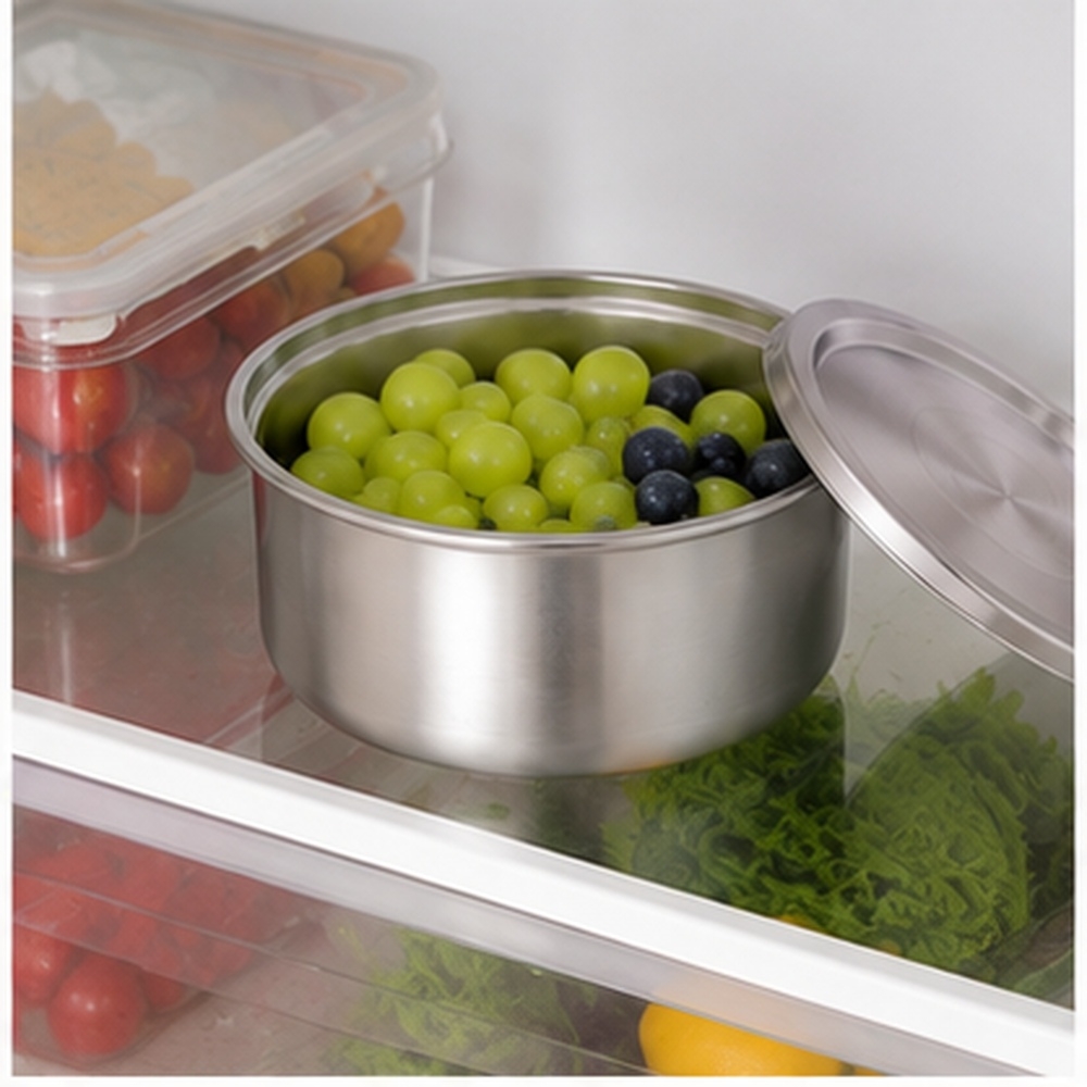 ถ้วยสแตนเลส 304 พร้อมฝาปิด สำห - Food Storage Bowls บทวิจารณ์และราคา