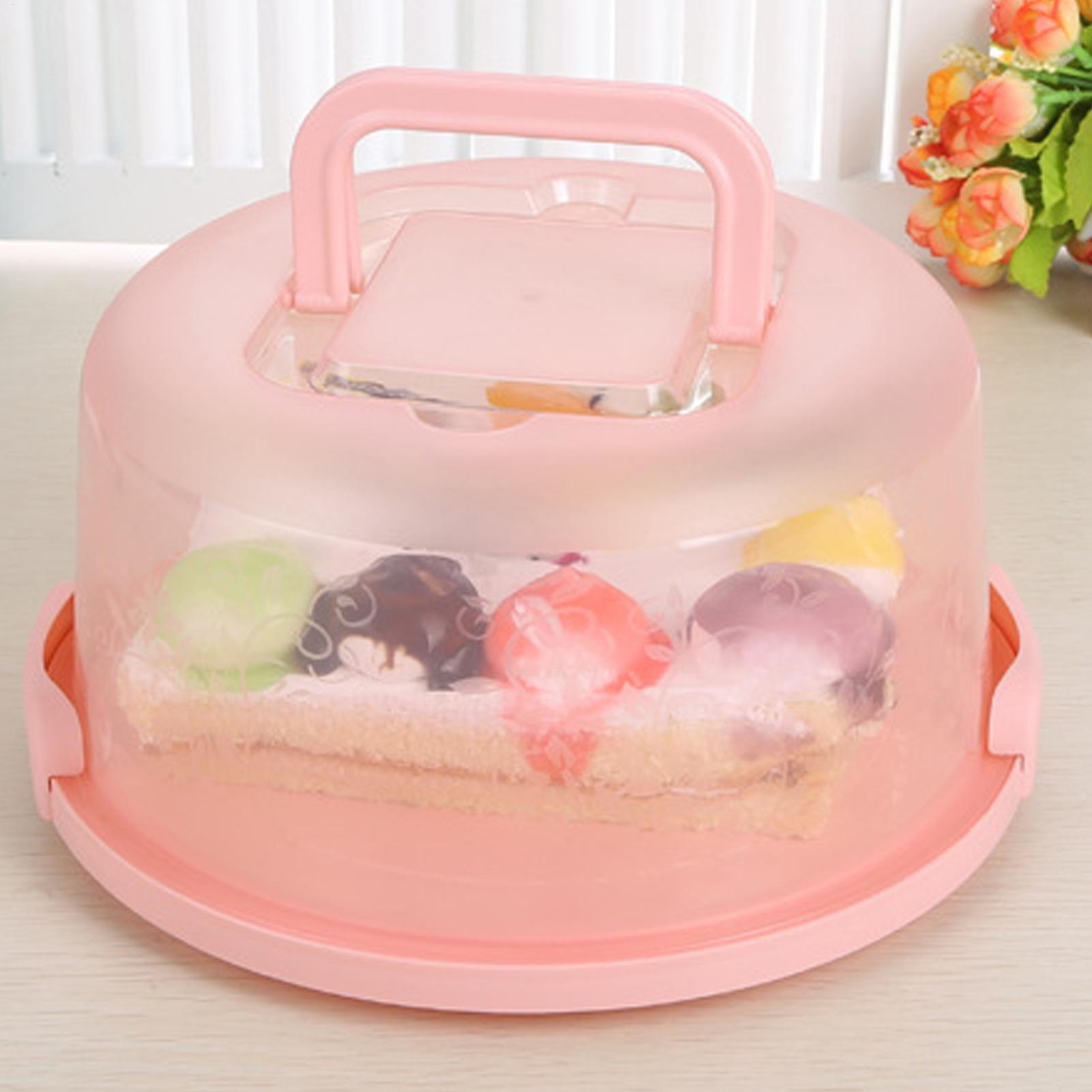 กล่องใส่เค้กแบบพกพา กล่องเก็บอ - Food Storage Box Plastic บทวิจารณ์และราคา