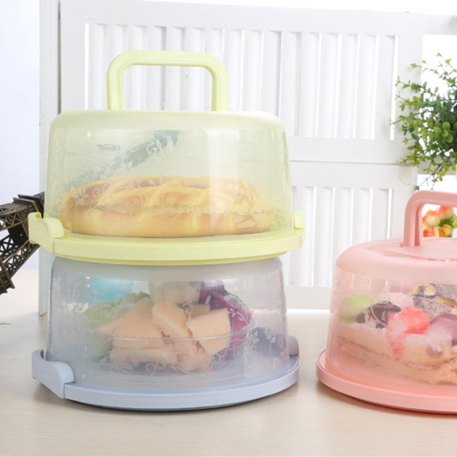 กล่องใส่เค้กแบบพกพา กล่องเก็บอ - Food Storage Box Plastic บทวิจารณ์และราคา