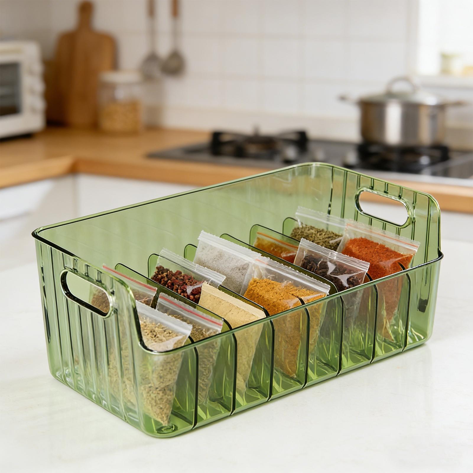 ชั้นวางเครื่องเทศแบบใส กล่องเก - Food Storage In Cabinets บทวิจารณ์และราคา